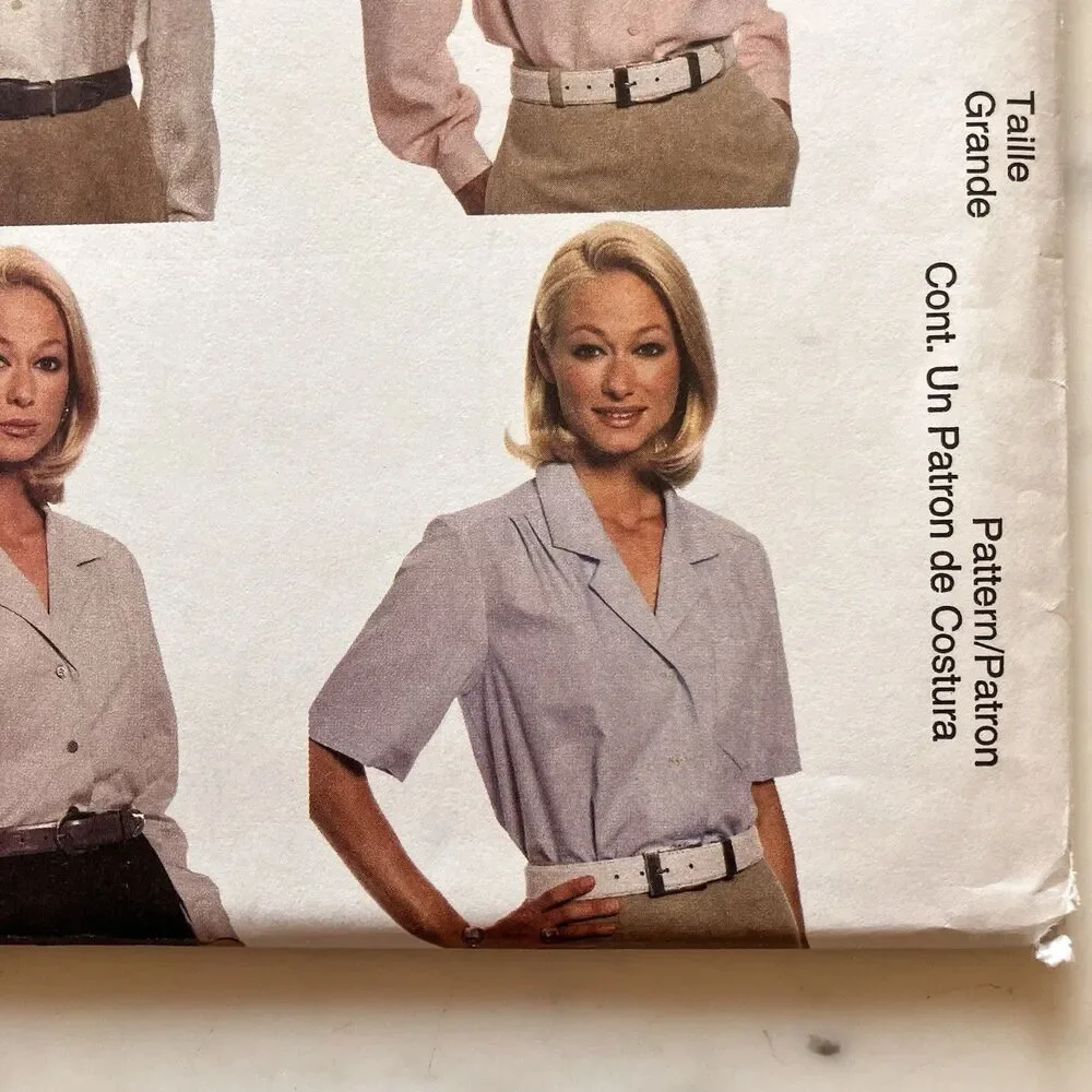 McCall's Pattern 2538 Three Hour Shirt Palmer/Pletsch Misses' Sz 16-18  Uncut FS